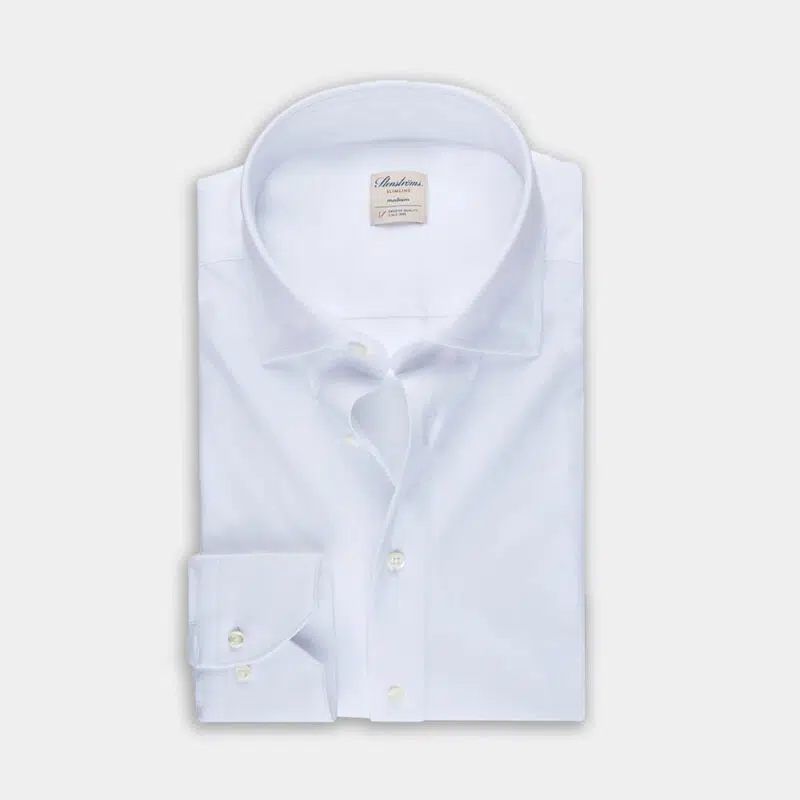 Hemden Van Stenstroms In Het Wit In Model Stretch